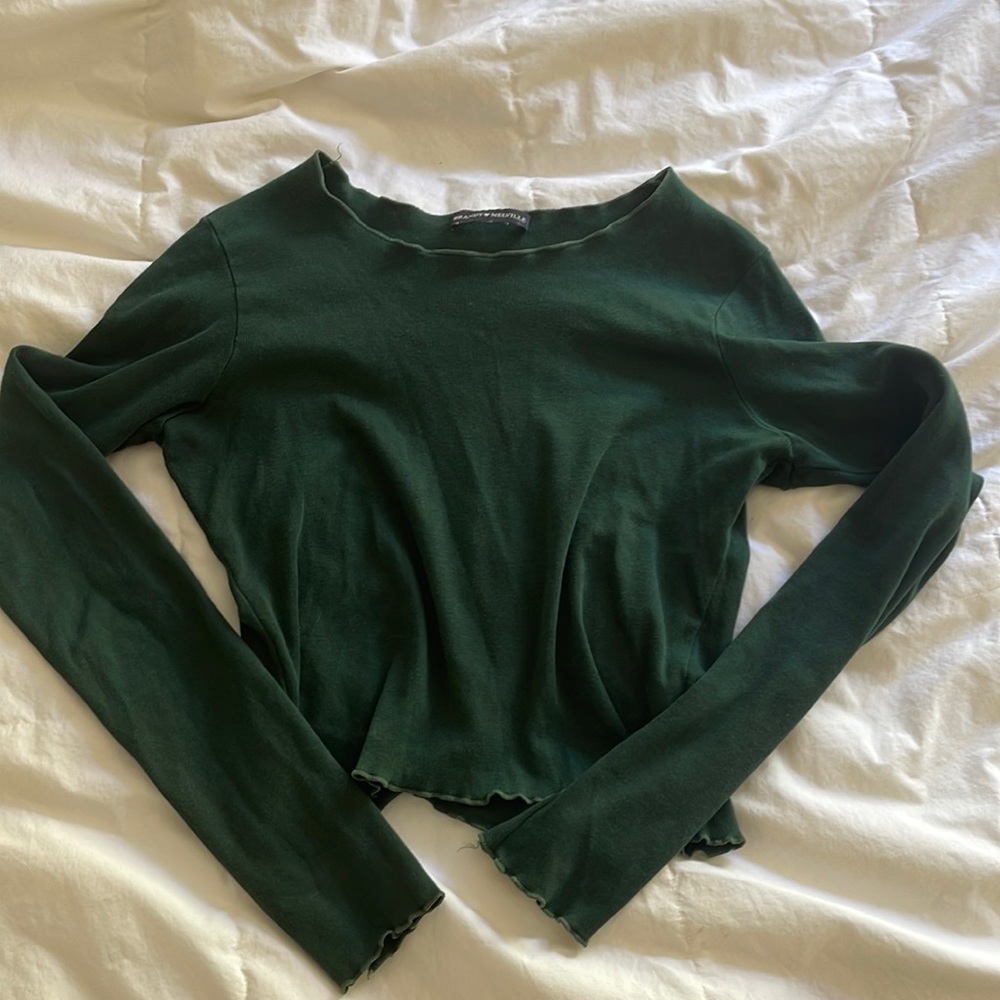 Green brandy Melville lettuce edge top
